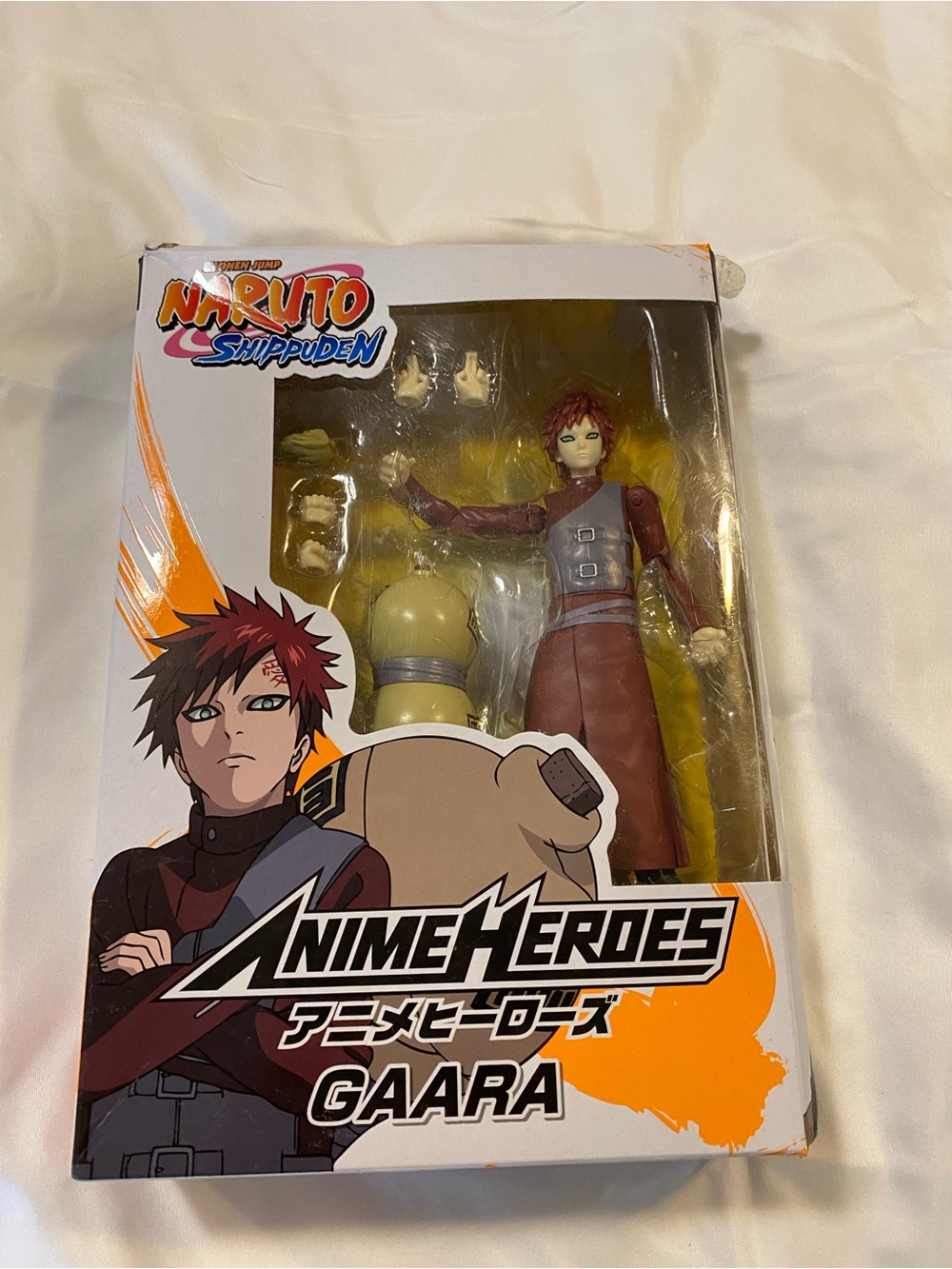 Naruto Shippuden Anime Heroes Gaara Action Figure - Red, Tan, Black